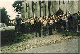 Blserfest in Lauterbach 1990 - An der Kirche -