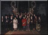 Der Posaunenchor vor dem Altar von St.Marien