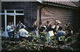 Zum Kreisposaunenfest war der Posaunenchor 1997 in der Partnergemeinde Meppen - ein Grublasen