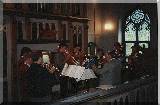 Der Blserkreis musiziert in der Kirche von Pockau
