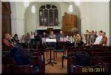 Ein schnelles Foto whrend der Probe 09.02.11.